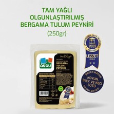 Akdu Peynir Tam Yağlı Bergama Tulum Peyniri 250 gr -  Koyun, İnek ve Keçi Sütünden, Olgunlaştırılmış, Şirden Mayalı, International Taste Enstitute Ödüllü, Coğrafi İşaretli