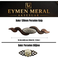Eymen Meral Aksesuar Antik Bakır Porselen Düğme ( Montaj Vidaları Dahildir ) Sert ve Ağır Malzemeden Üretilmiştir. Çekmece Düğmesi