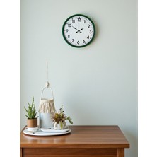 Calais 36 cm Standart Yeşil Duvar Saati