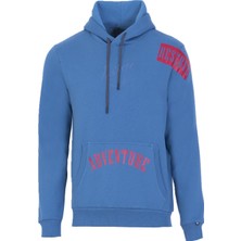 Ar-ma Erkek Kapşonlu Sweatshirt Yazi Baskili Kanguru Cepli Regular Fit Şardonlu Üç İplik K22254919801