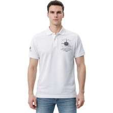 Ar-ma Erkek Polo Yaka Tişört Resim Baskili Regular Fit Çift Toplama Penye Pike Y31374358902