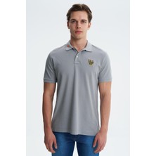 Ar-ma Erkek Polo Yaka Tişört Resim Baskili Regular Fit Çift Toplama Penye Pike Y27374353401
