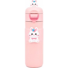 Noki Kids Çift Ağızlı Çelik Matara 500 ml Pembe