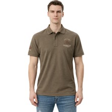 Ar-ma Erkek Polo Yaka Tişört Resim Baskili Regular Fit Çift Toplama Penye Pike Y31374358902