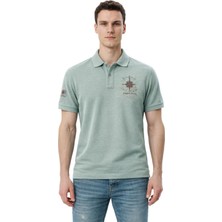Ar-ma Erkek Polo Yaka Tişört Resim Baskili Regular Fit Çift Toplama Penye Pike Y31374358902