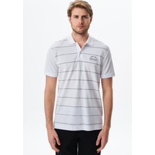 Ar-ma Erkek Polo Yaka Tişört Yazi Baskili Regular Fit Çift Toplama Penye Pike Y29374355702
