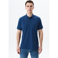 Ar-ma Erkek Polo Yaka Tişört Baskisiz Basic Regular Fit Çift Toplama Penye Pike Y29374355202