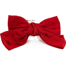 Biem Accessory Biem Saten Fiyonk Toka Bordo