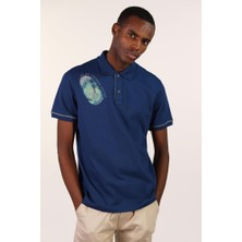 Ar-ma Erkek Polo Yaka Tişört Resim Baskili Regular Fit Tek Toplama Licrali Pike Y22374300401