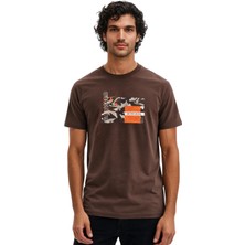 Ar-ma Erkek Bisiklet Yaka Tişört Resim Baskili Regular Fit Süprem Y31344448702
