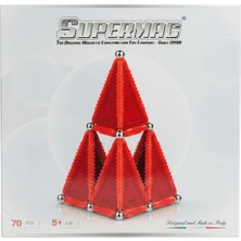 Super Mag Supermag 70 Parça Manyetik Yapı ve Geometri Seti- Stem Eğitici Manyetik Oyuncak