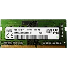 Sk Hynix HMAG56EXNSA051N Sodımm 4gb Ddr4 3200MHZ Ram (Kutusuz)