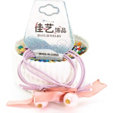 Biem Accessory Biem Incili Lastik Toka Pembe