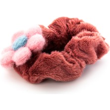 Biem Accessory Biem Papatya Simit Peluş Toka Koyu Pembe