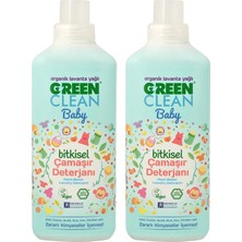 Green Clean Baby Organik Lavanta Yağlı Bitkisel Çamaşır Deterjanı 1000 ml - 2 Adet