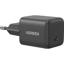 Ugreen 20W Gan Hızlı Şarj Cihazı Type-C Qc Pd 1xusb-C, Gri, 55528