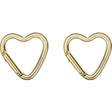 Munkees Mini Heart Carabiner 2 Pcs - Yellow - 38 cm Renkli Unisex Anahtarlık