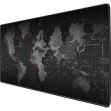 Appa Dünya 1 90X40 cm Baskılı Oyuncu Mouse Pad Siyah Dayanıklı Kumaş Malzeme ile