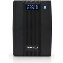 Vonisca D-850 850VA LCD Line Interactive Ups Kesintisiz Güç Kaynağı 1X12V 7.5AH Bilgisayar Modem Kamera