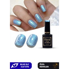 Misyul Uv LED Kalıcı Oje Nail Art 15 ml Blue Elf Cat Eye EC03