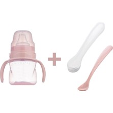Mamajoo 160 ml Antikolik Akıtmaz Alıştırma Bardağı ve İkili Ergonomik Kaşık 6 Ay+ Kullanıma Uygun