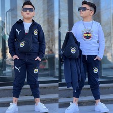 Uslu Kids Taraftar Çantalı Eşofman Takımı 4 Parça