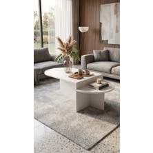 Gani Home Orion Orta Sehpa – Modern Tasarım Orta Sehpa Beyaz Renkte