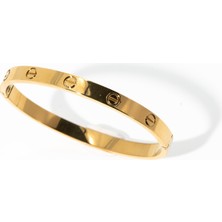 Biem Accessory Biem Düz Model Çelik Kelepçe Bileklik