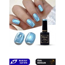 Misyul Uv LED Kalıcı Oje Nail Art 15 ml Blue Elf Cat Eye EC01