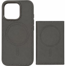 Otto Tech Deri Görünümlü Kartlıklı Magsafe Kılıf