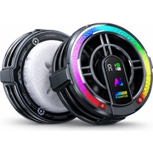 Beemen TH06 Pro Manyetik Tablet ve Telefon Soğutucu Fan 24W Yarı Iletken Rgb Soğutma Sistemi Akıllı Sıcaklık Kontrolü