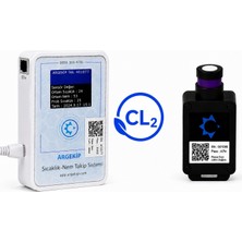 Argekip Bilişim Argekip Ethernet Klor (Cl₂) Gaz Sensörü | Ppm Ölçüm | Alarm Özellikli | Uzaktan Izleme