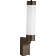 7lux Bronz Opal Silindirik Dış Mekan LED Duvar Apliği Modern Tasarım