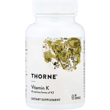 Thorne  (Özelsporcugıdaların'dan !!) Vitamin K  Vitamins K1 And K2 (As Mk-4 And Mk-7)  60 Capsul.58.