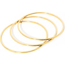 Biem Accessory Biem Düz Ajda Çelik Bilezik