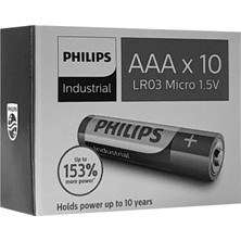 Philips Industrial 1.5V Aaa Ince Kalem Pil - LR03I10C/10 - 10'lu Paket