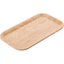 Balsa Bls BMB75 Kahverengi Dikdörtgen Bambu Servis Tepsisi 25X14X1,7 cm