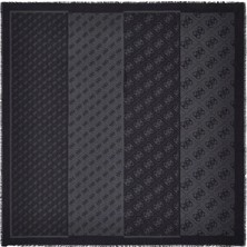 Guess Lindsey Jakarlı Kefiah 120X120 Kadın Siyah Eşarp AW5526VIS03-CLO