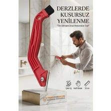 Hobibahçem Mey Ithalat® 2 Boyutlu Çelik Uçlu Derz Kazıyıcı ve Fırça  - 22 cm Fayans Arası Temizlik ve Sökme Aparatı 716048