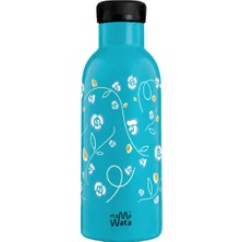 Mamawata Twilight Pipetli Çocuk Termos Matara 470 ml Paslanmaz Çelik Sızdırmaz Yalıtımlı Suluk