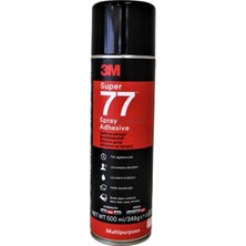 3M Super 77 Çok Amaçlı Şeffaf Sprey Yapıştırıcı 500 ml Hızlı Kuruyan Güçlü Bağlayıcı