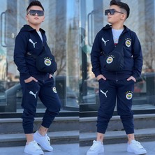 Uslu Kids Taraftar Çantalı Eşofman Takımı 4 Parça