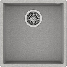 Teka SQUARE 40.40 TG STONE GREY Granit Tezgahaltı Eviye Damlalıksız 40 cm 115230026 Gri