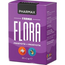 Pharmax Farma Flora Prebiyotik+Probiyotik 1gr x 30 Adet Köpek Sağlığı İçin Doğal Takviye