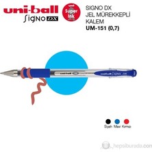 Uni-Ball Uni Jel Kalem Sıgno Dx UM-151 0.7 Mavi Tükenmez Kalem 1 Adet Kaliteli Yazım Konforu