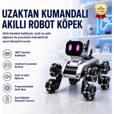Hızlı Store Uzaktan Kumandalı Akıllı, Eğitici Sesli Işıklı Akrobat Robot Köpek