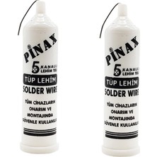 Pinax Tüp Lehim Teli 5 Kanallı 1.2 mm Solder Wire 40 gr 2'li Yüksek Performanslı Kullanım