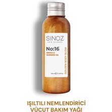 Sinoz No:16 Mucizevi Işıltılı Vücut Bakım Yağı 100 ml Kadınlar İçin Nemlendirici Etki