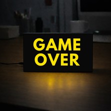 Gişe Arts Masa Lambası - Game Over Adaptörlü Dekoratif & Hediyelik Lamba 2