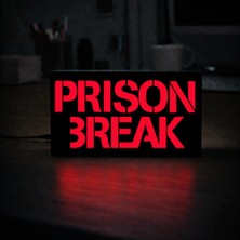 Gişe Arts Masa Lambası - Prison Break Logo Adaptörlü Dekoratif & Hediyelik Lamba 2